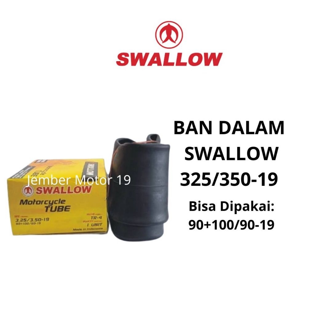 BAN DALAM MOTOR SWALLOW 325/350-19 ATAU 90+100/90-19