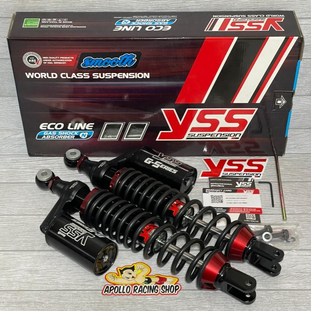 SHOCK TABUNG YSS G-PLUS BLACK SERIES 365MM PCX 160