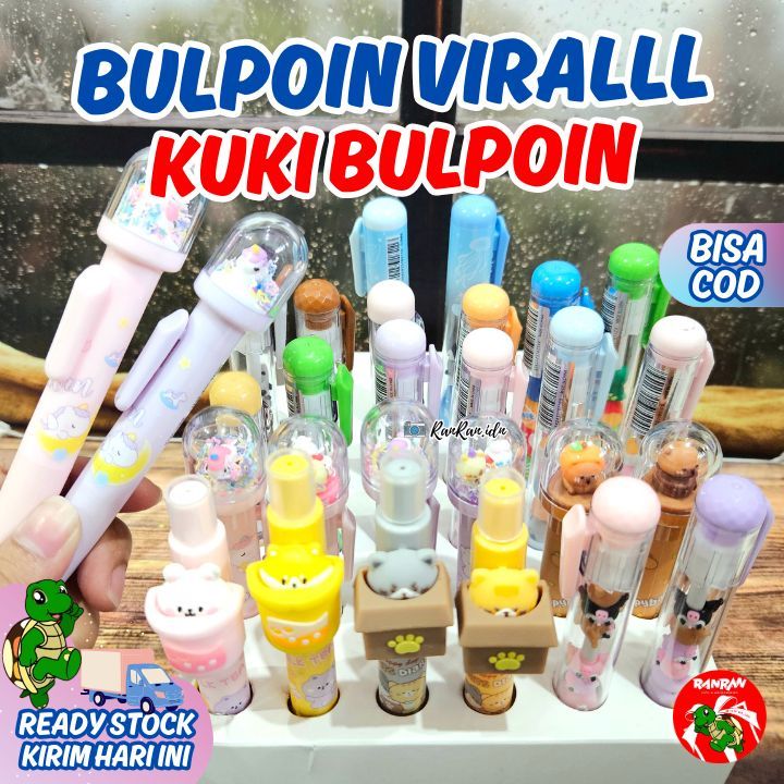 

KUKI Pen Silikon / Silicone Pen / Pen Karakter Lucu Cantik TRENDY FUN PEN/ Pen Kuki/ Bulpen kuki/ Pen Cetek/ Bulpoin Kuki