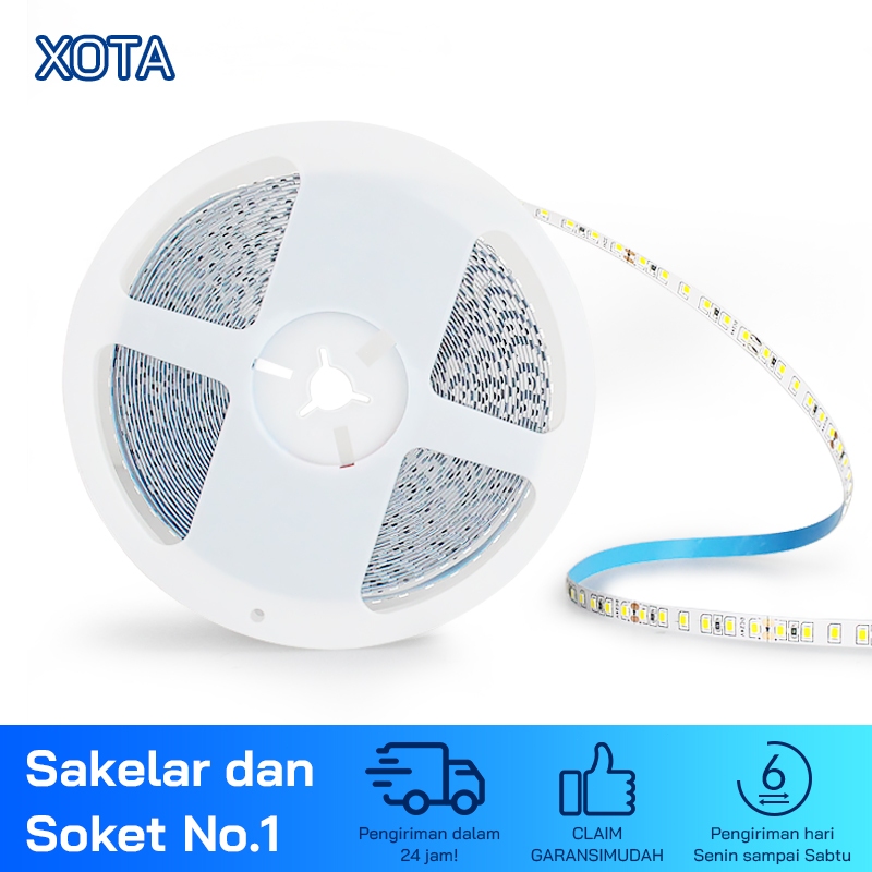 24V 2835 LED Lampu Strip Tersembunyi PerekatDinding Latar Belakang Langit-langit Kabinet Dekoratif