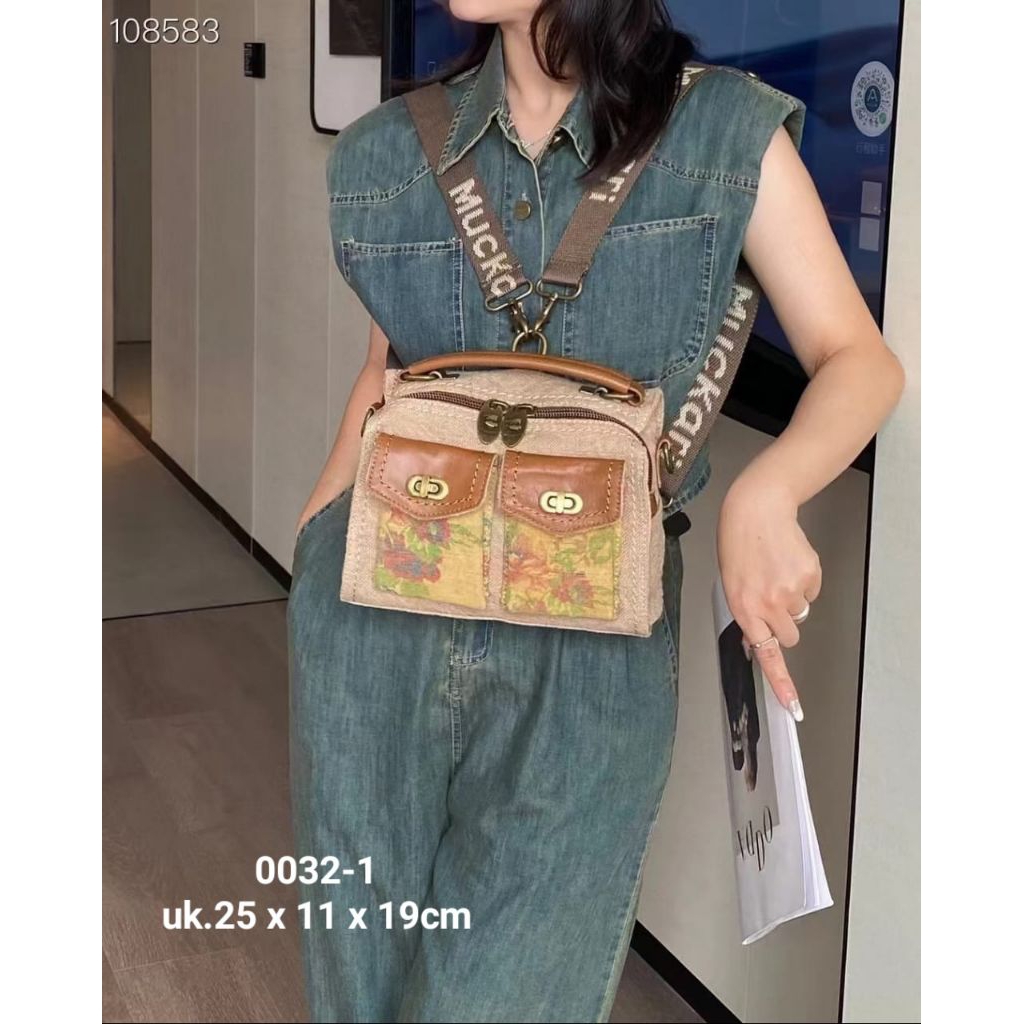 Mojito 3in1 Kanvas Tas Wanita Fashion Import *0032-1