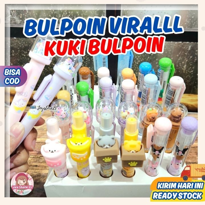 

KUKI Pen Silikon / Silicone Pen / Pen Karakter Lucu Cantik TRENDY FUN PEN/ Pen Kuki/ Bulpen kuki/ Pen Cetek/ Bulpoin Kuki