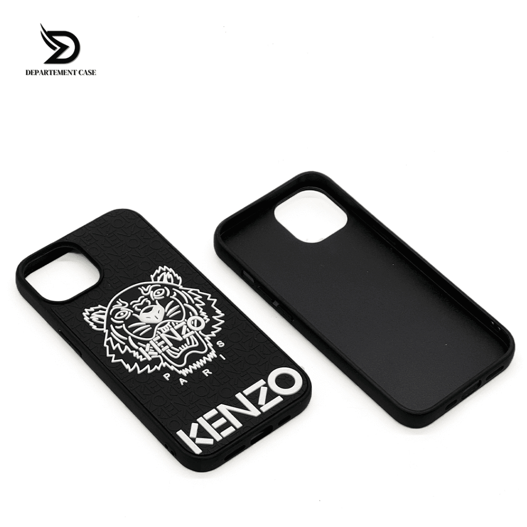 Case Iphone 7/8/X/11/12/13/14/15 Pro Max Motif karakter Logo Kenzo Hitam Softcase Premium TPU Ip
