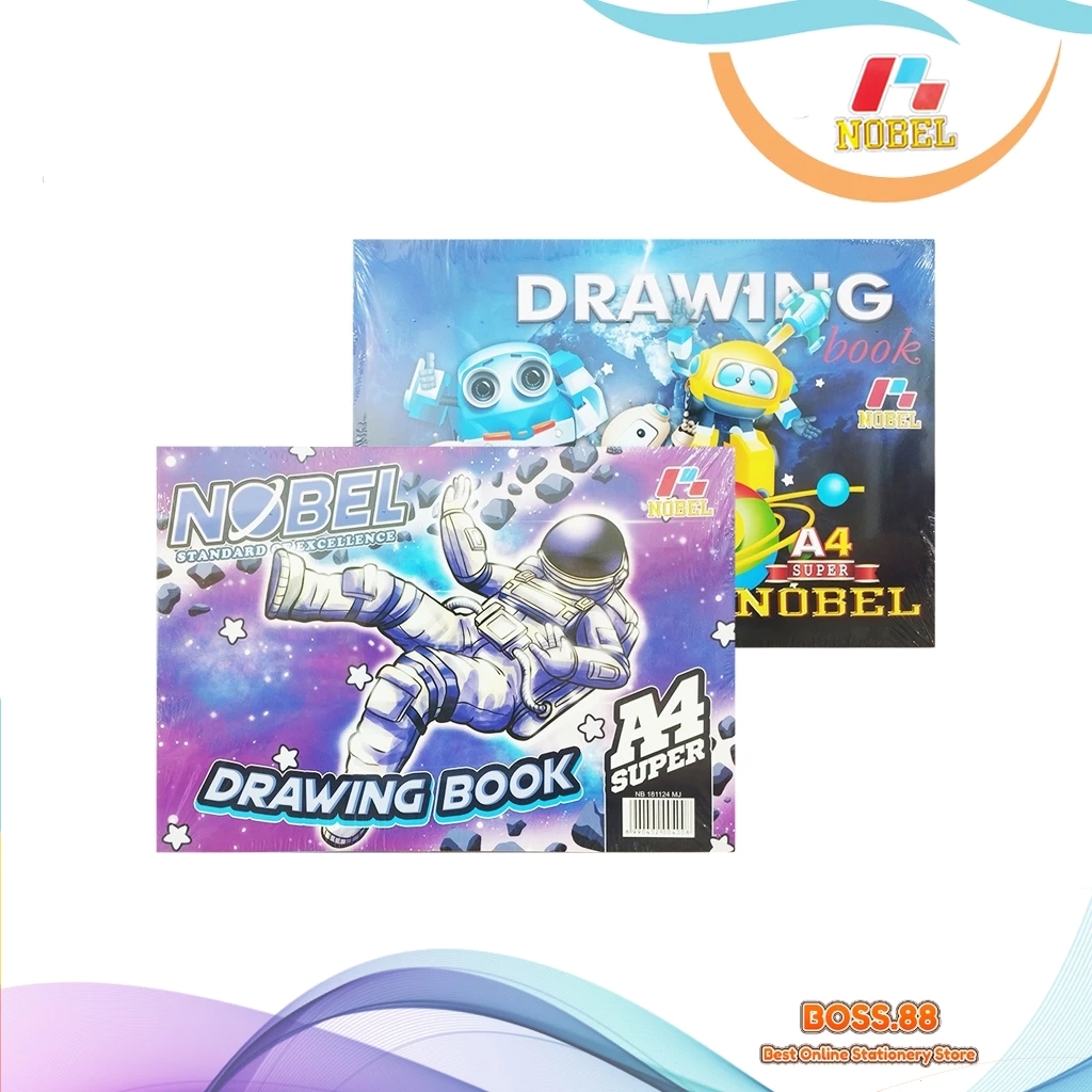 BUKU GAMBAR A4 NOBEL (1 PACK)
