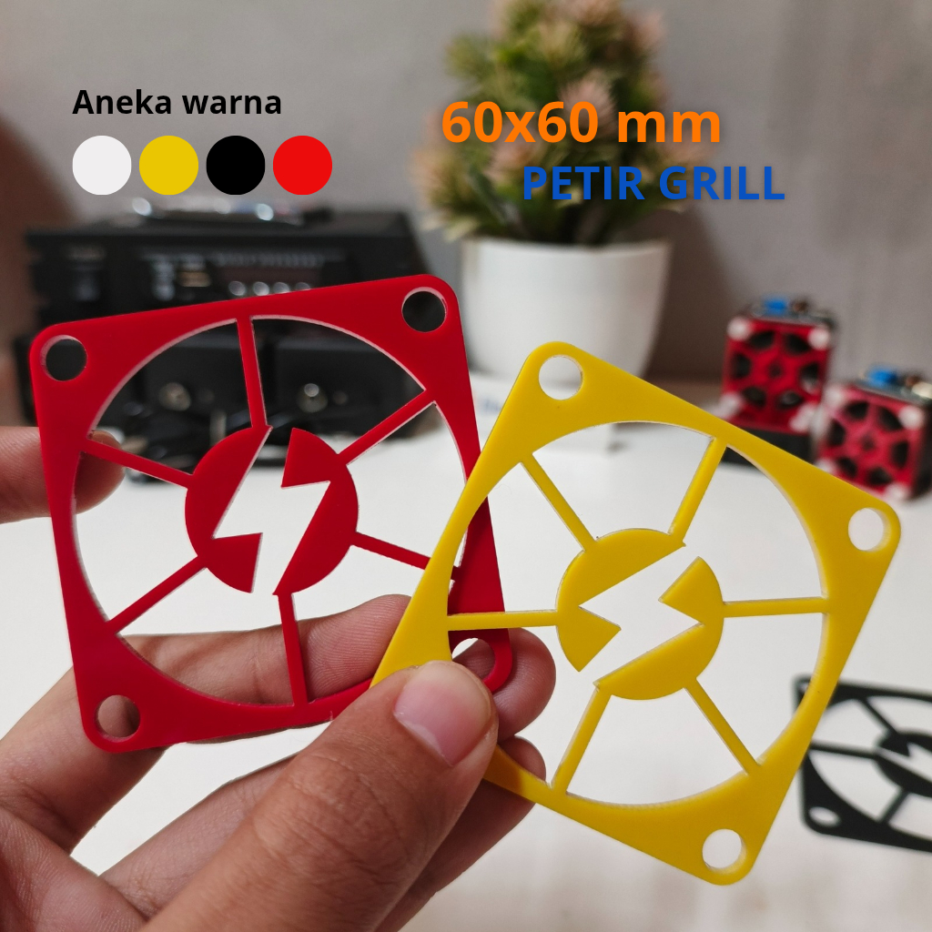 Grill/Pelindung Fan 6cm Petir Akrilik / Grill Fan 6x6