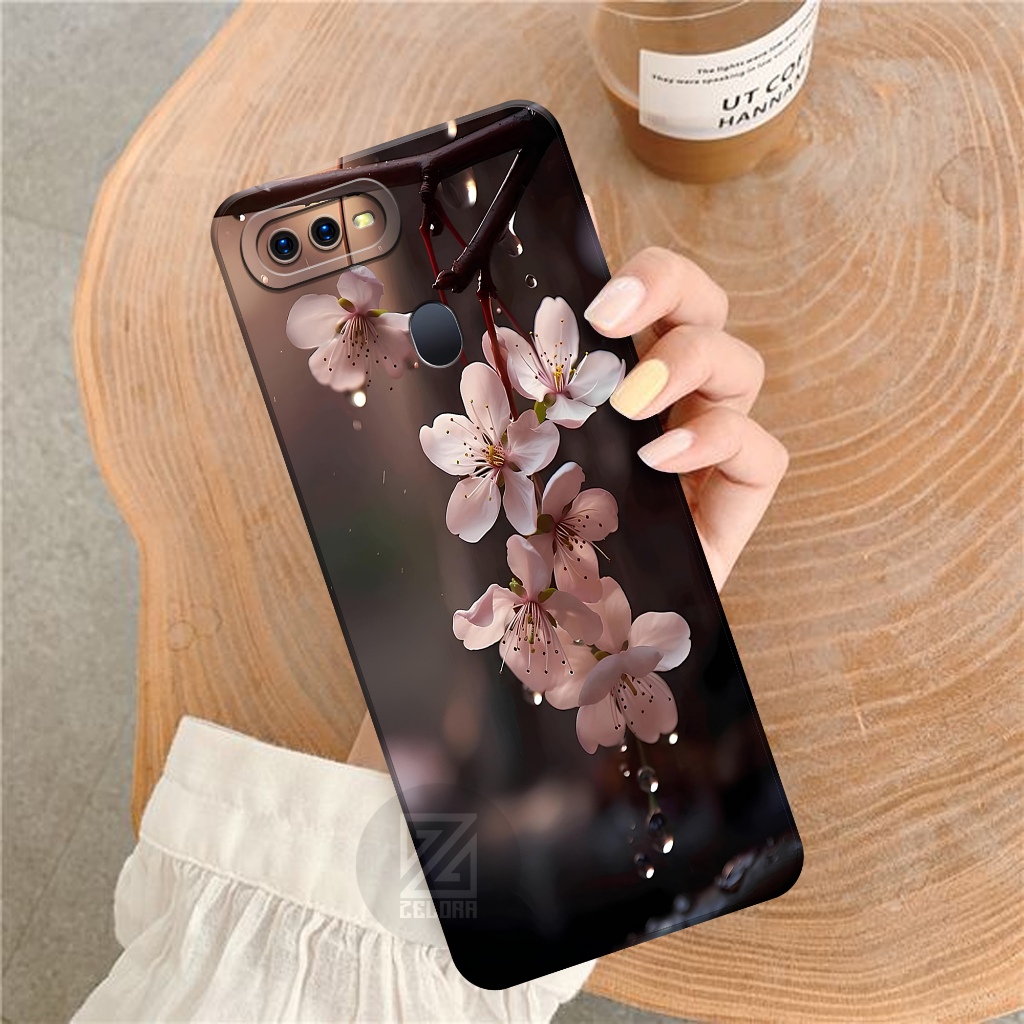 Case Oppo F9,F9 Pro - Fashion Case Bunga - Softcae Oppo F9,F9 Pro - Pro Camera - Casing Oppo F9,F9 P