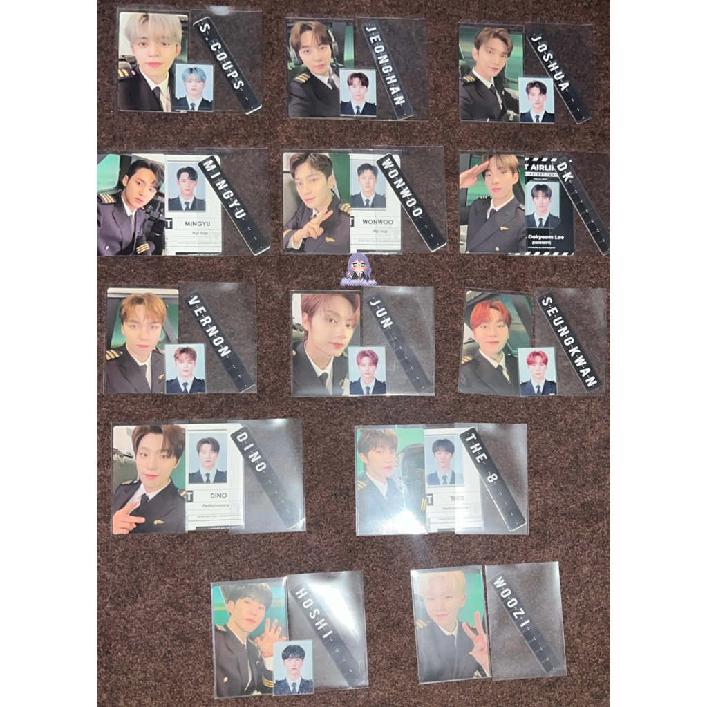 PHOTOCARD SEVENTEEN CARAT MEMBERSHIP PILOT SET OFFICIAL