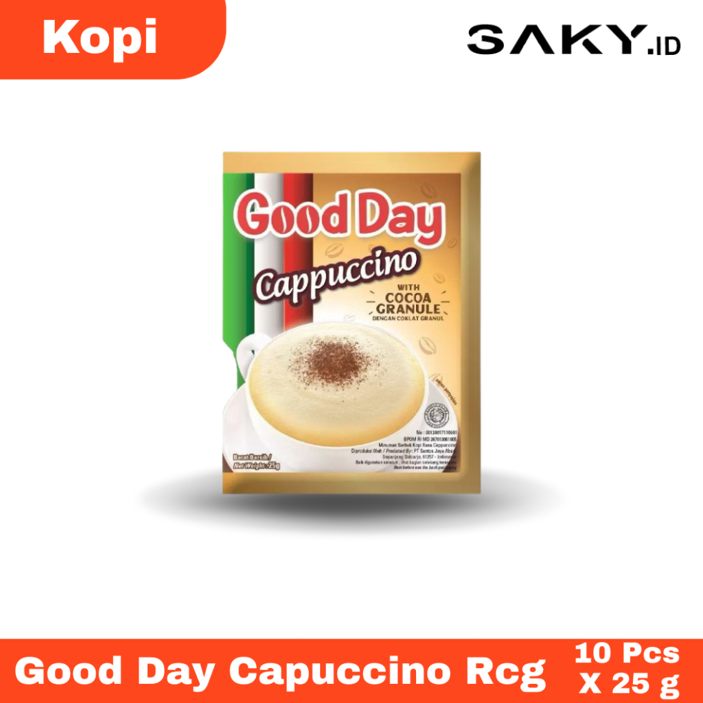 

Good Day Cappuccino 1 Rcg 10 Pcs