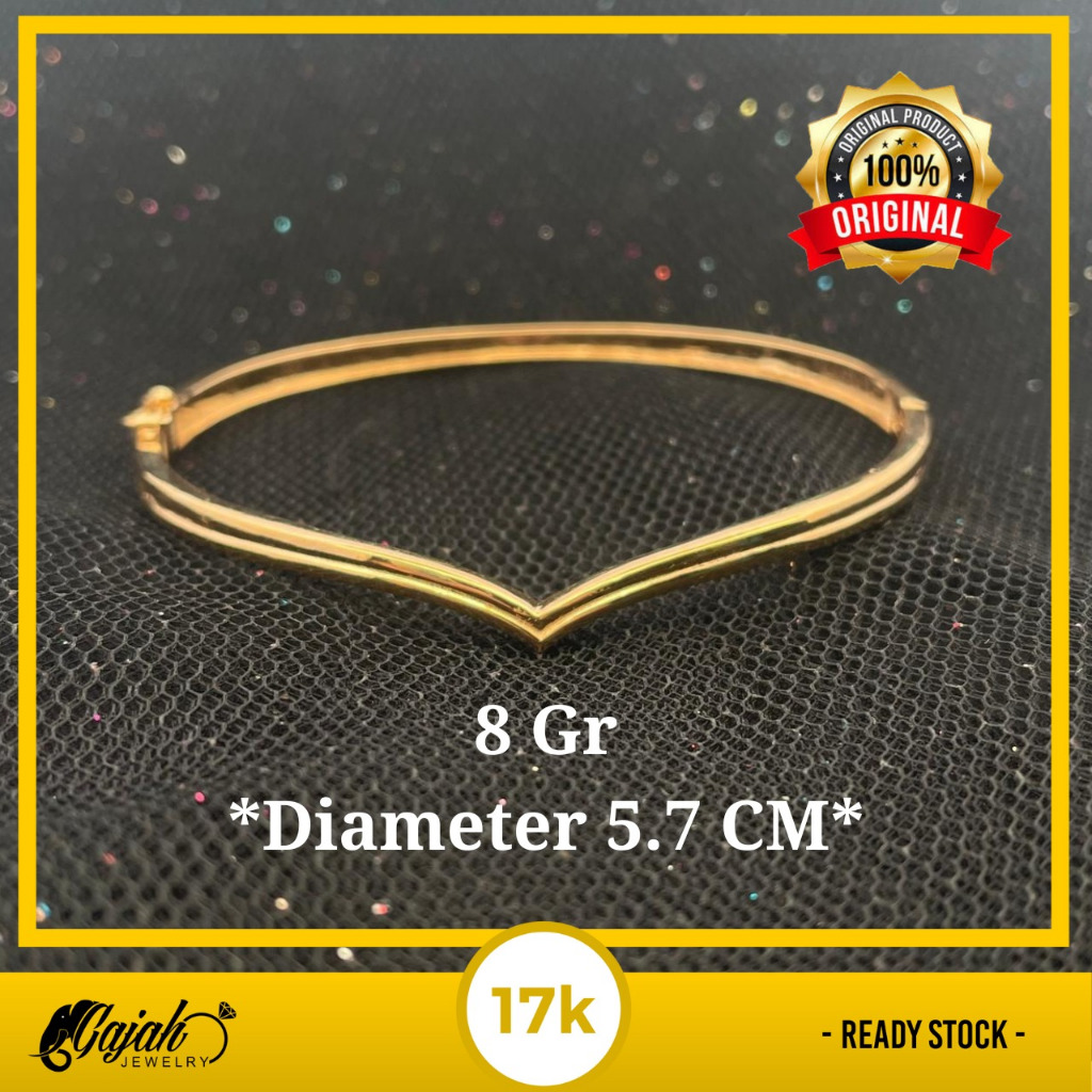 Gelang Emas 17K 8 Gram Toko Emas Gajah Online Salatiga 7819