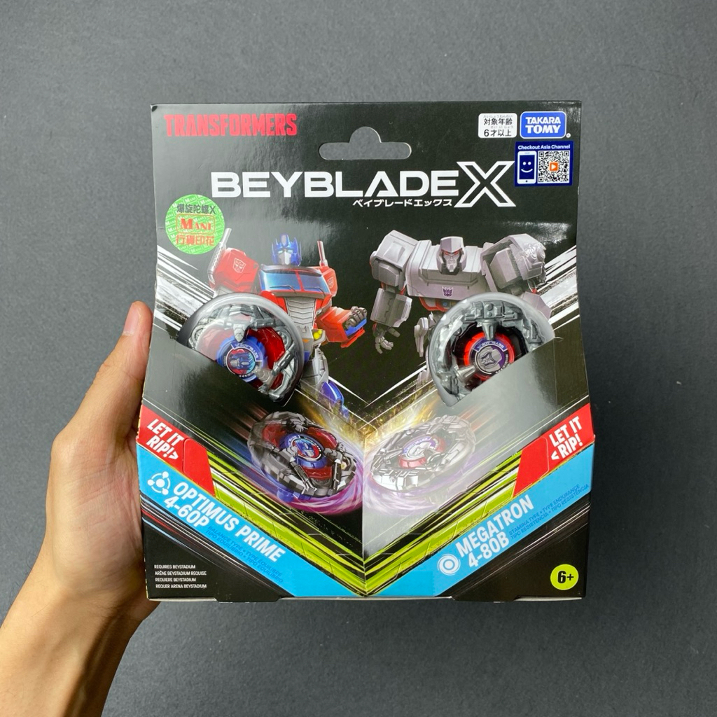 Beyblade X Optimus Prime 4-60P & Megatron 4-80B Transformers Disney Collaboration New