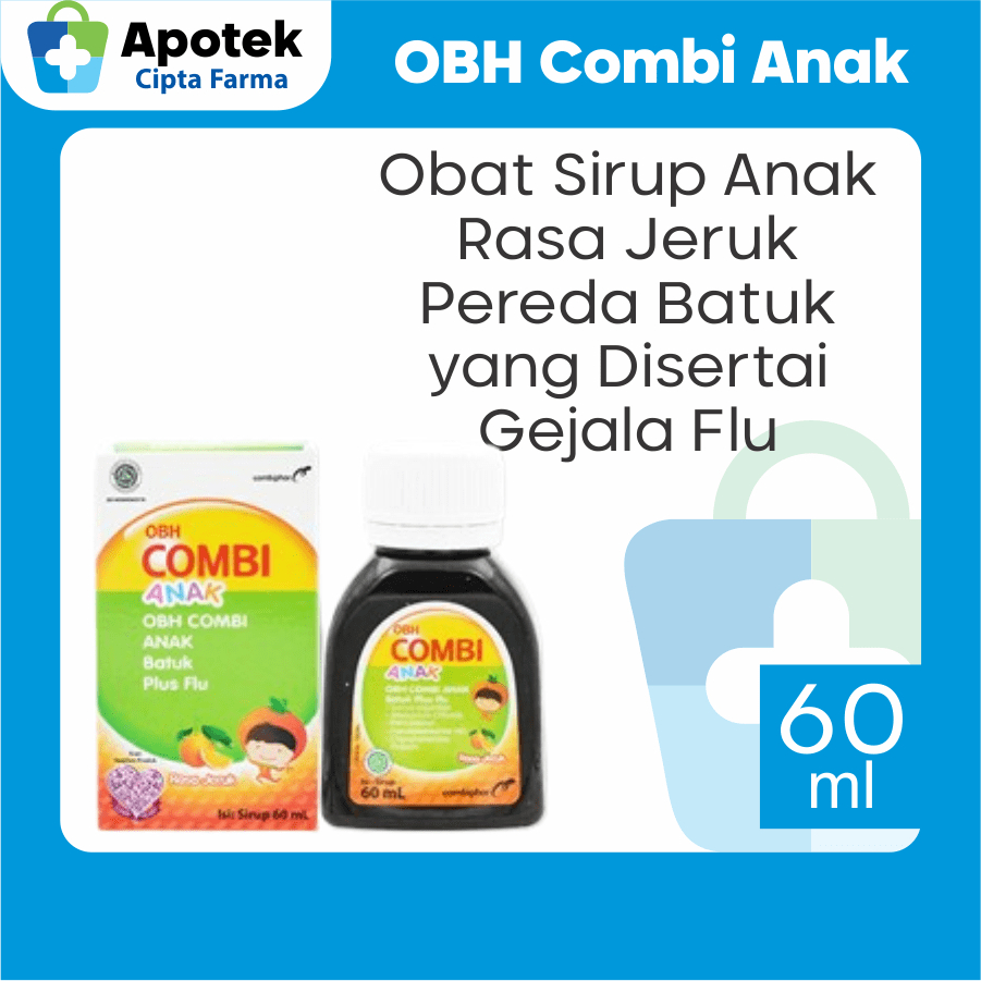 OBH Combi Anak Plus Flu Rasa Jeruk Paracetamol Parasetamol Pseudoephedrine Hci Obat Batuk Anak Obat 