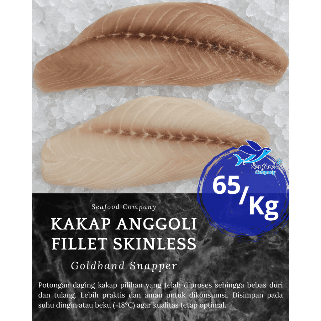 

Ikan Kakap Fillet 1 Kg - Skinless
