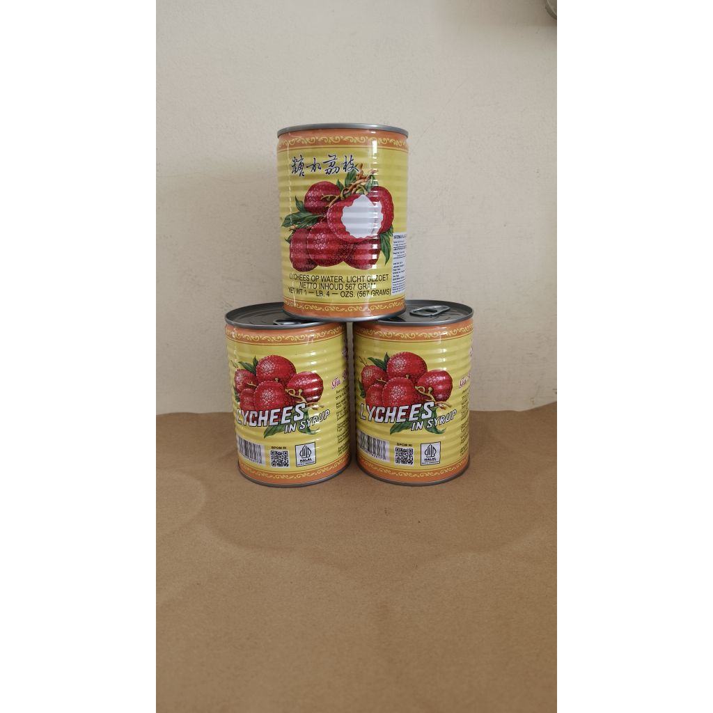 

FYF LYCHEE IN SYRUP / BUAH LECI LYCHEE KALENG / BUAH KALENG 567GR