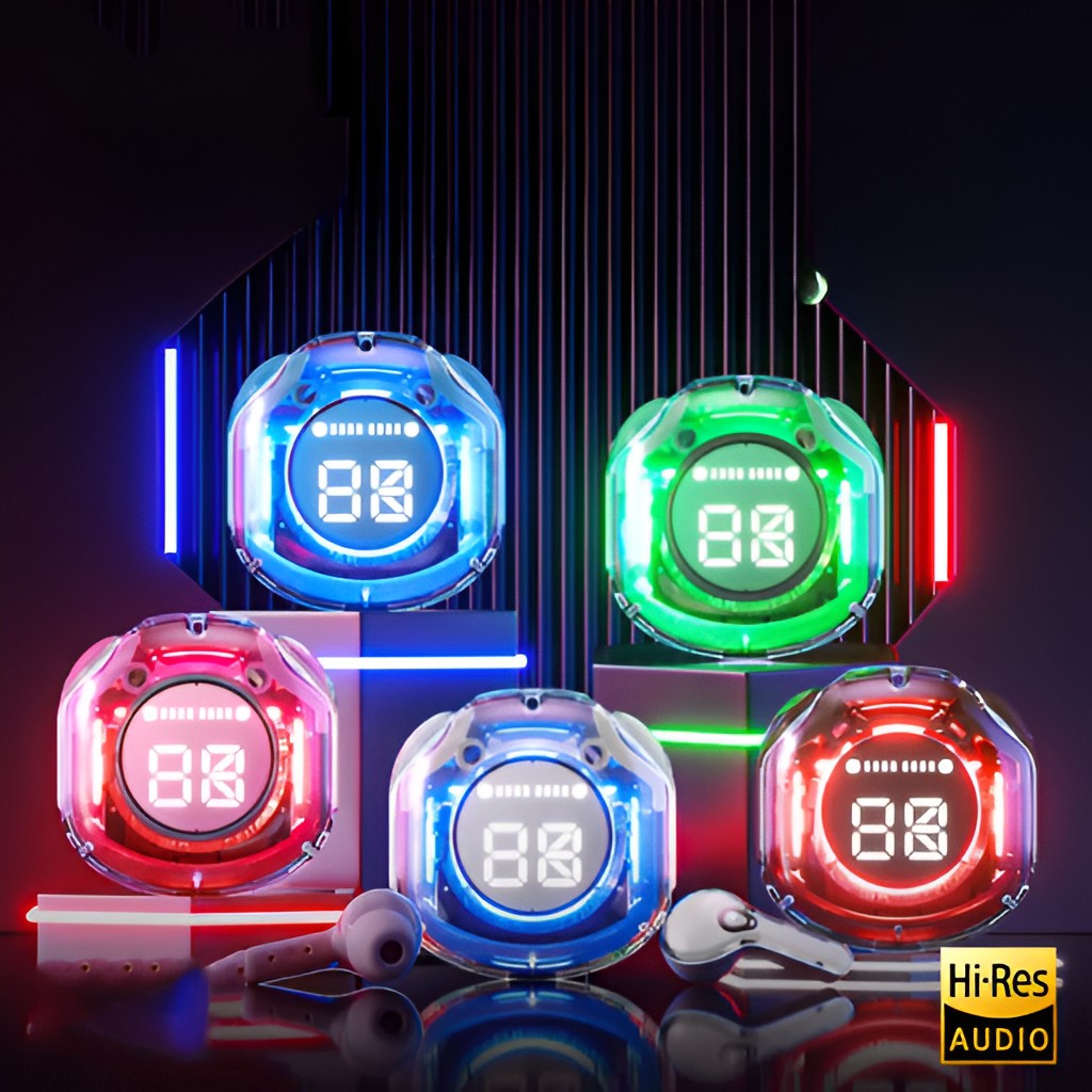 (Signature) TWS Air39 Headset bluetotth 5.3 tws transparant  wireless earphone ultrapod New