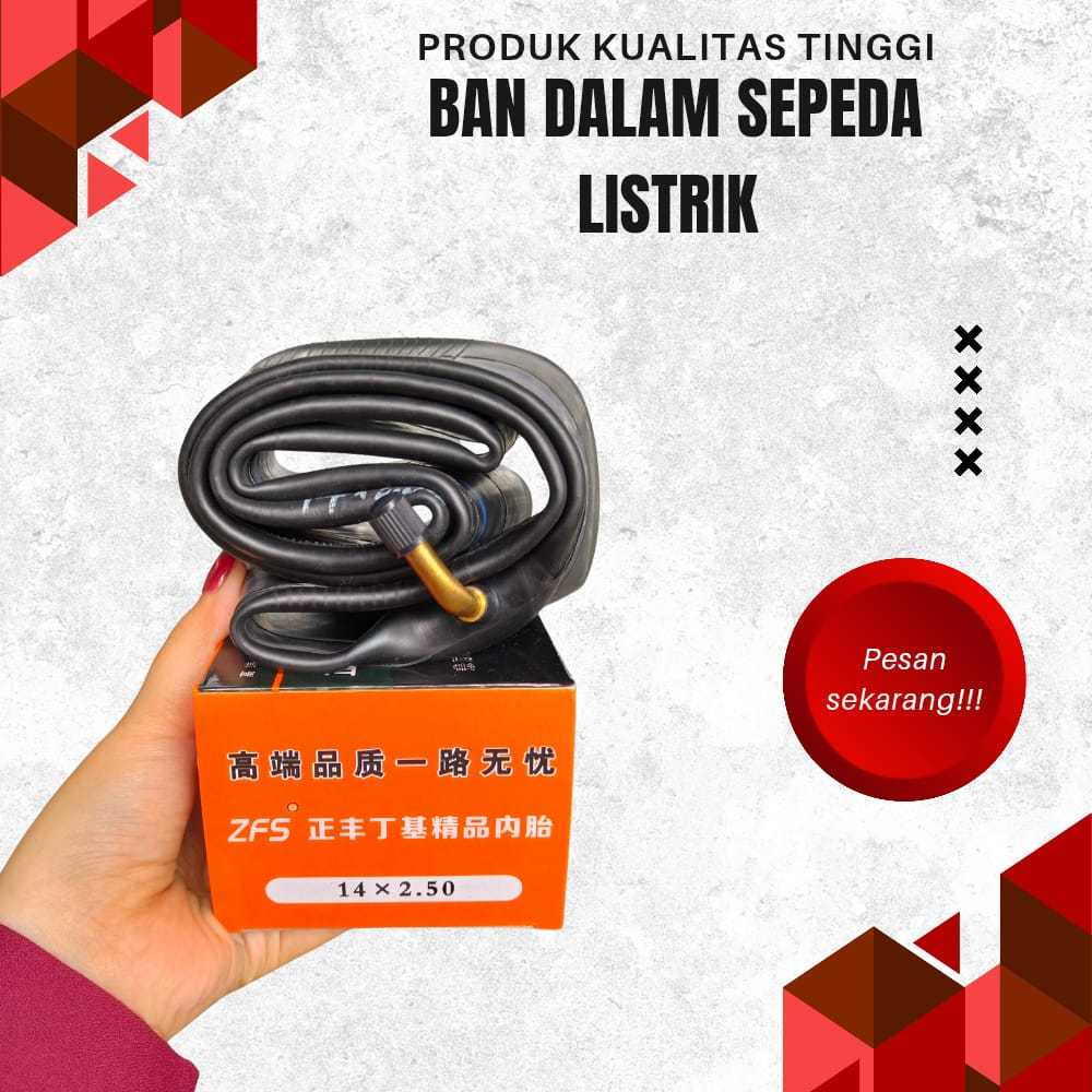 Ban Dalam Sepeda Listrik Model Pentil Bengkok Bisa dipakai merk sepeda listrik E-BIKE Selis pasific