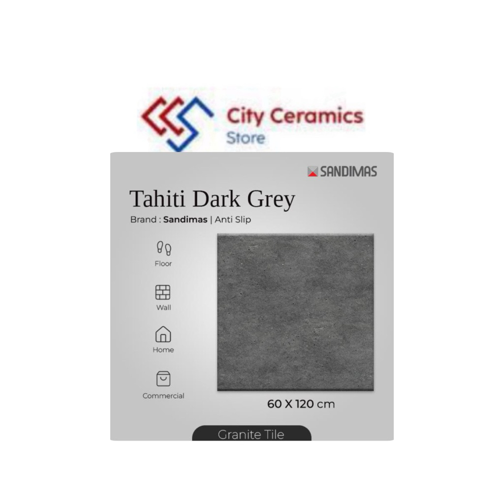 GRANIT SANDIMAS TAHITI DARK GREY 60x120 ANTI SLIP