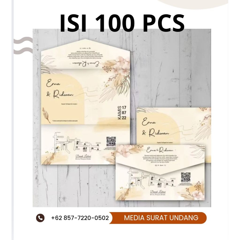 Undangan pernikahan khitan  jadi, harga murah