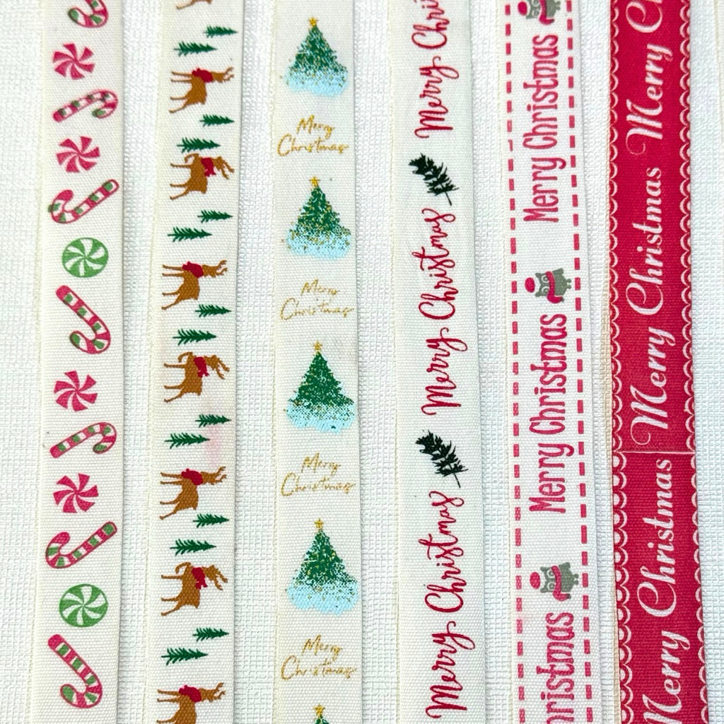 

1 METER - PITA LABEL NATAL / PITA LABEL KATUN NATAL / PITA KATUN CHRISTMAS / PITA KADO CHRISTMAS