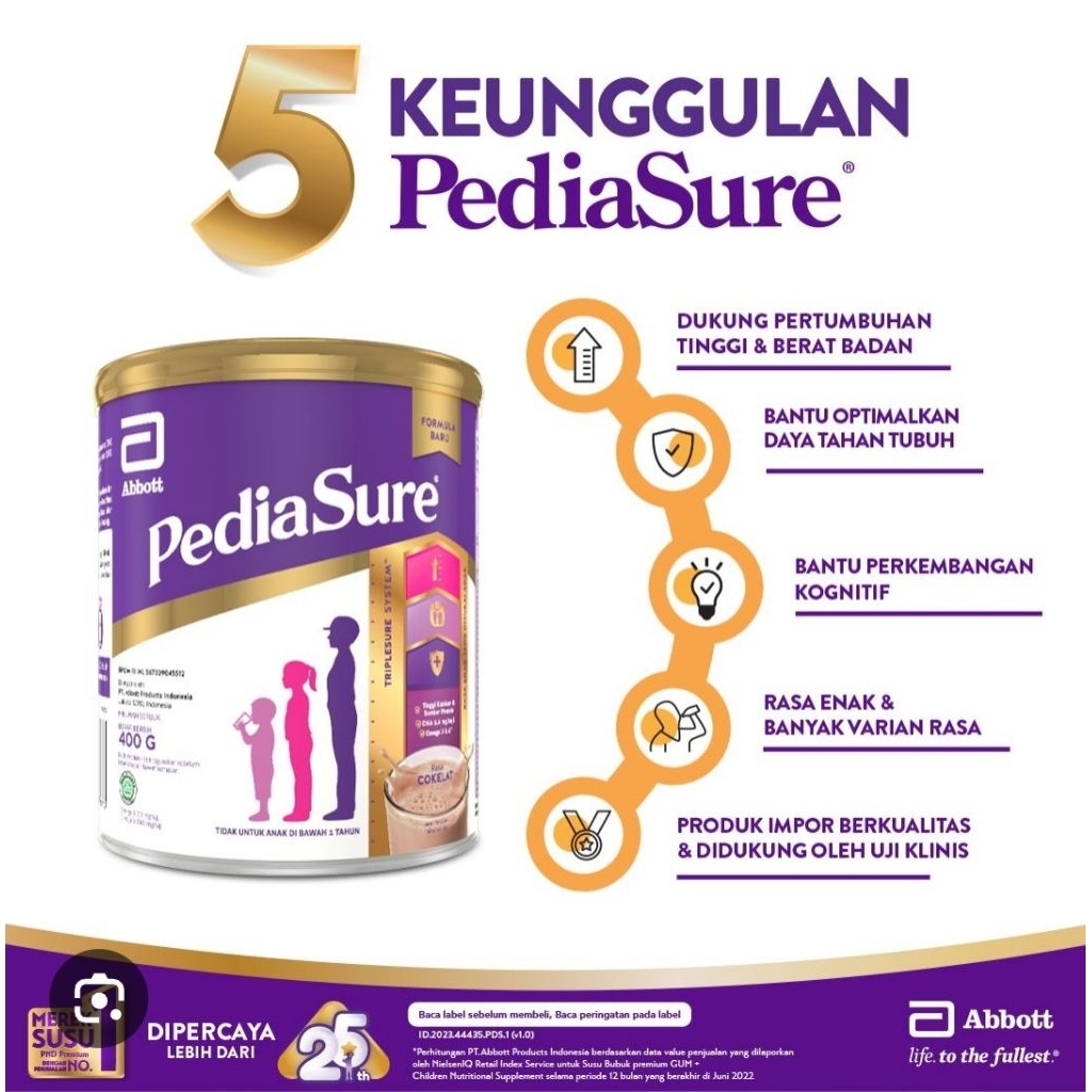 

pediasure coklat 380gr