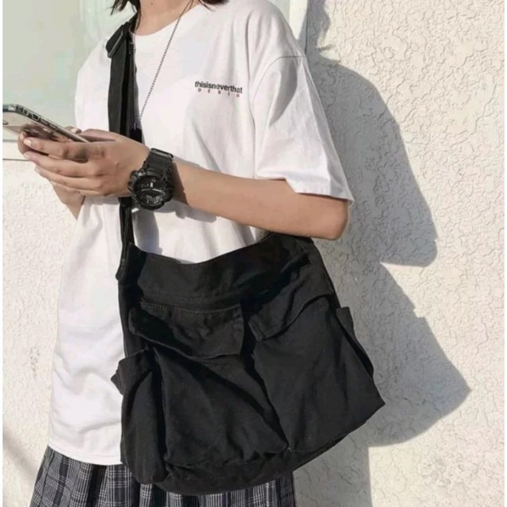 tas tote bag kanvas goyard slingbag wanita pria unisex