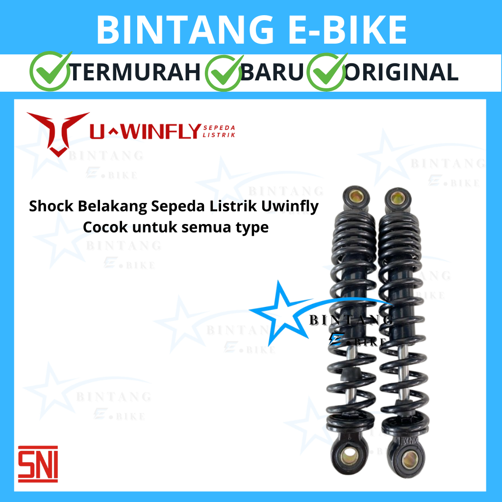 Shockbreaker  Belakang Shock Belakang Sepeda Listrik Uwinfly 100% Original Type D60, D65, D70, D75, 