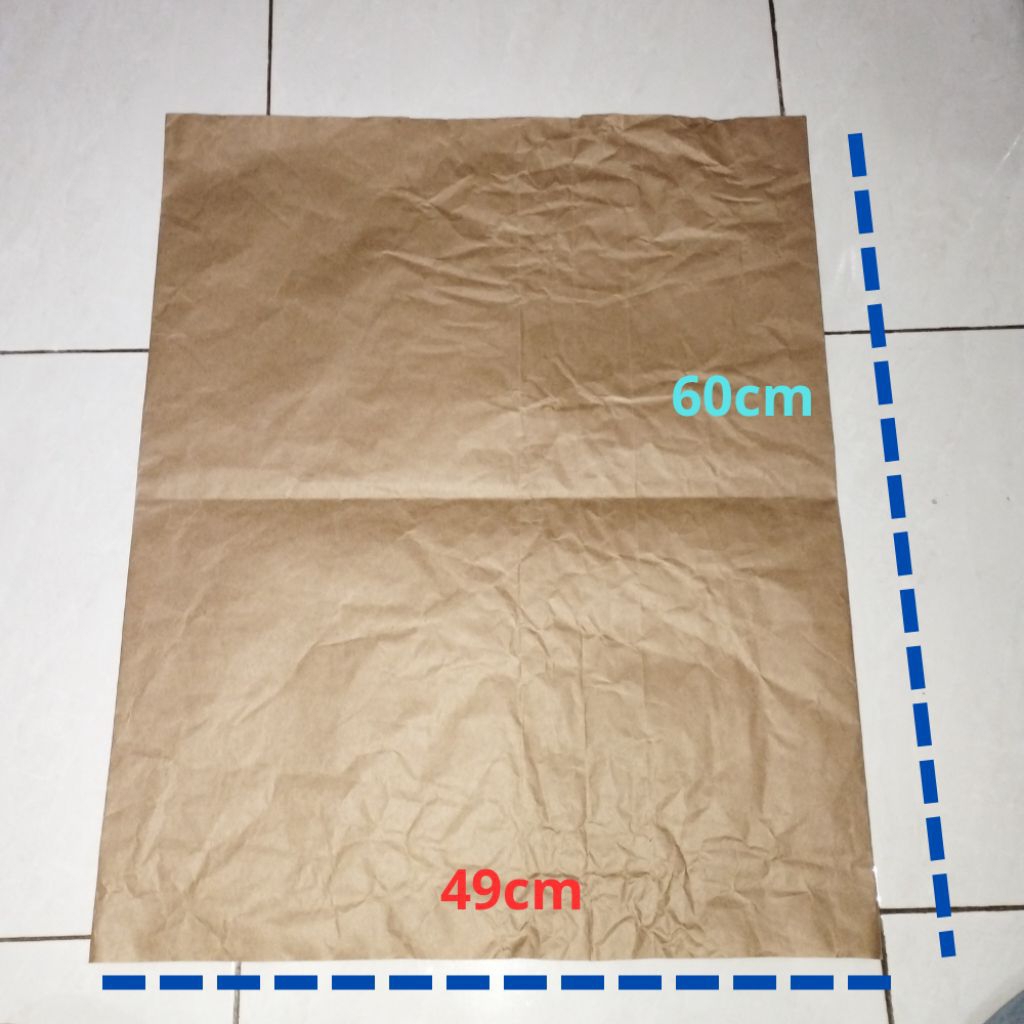 

Kertas Semen Warna Coklat Polos Bekas - Kertas Samson Bekas Tepung Silika