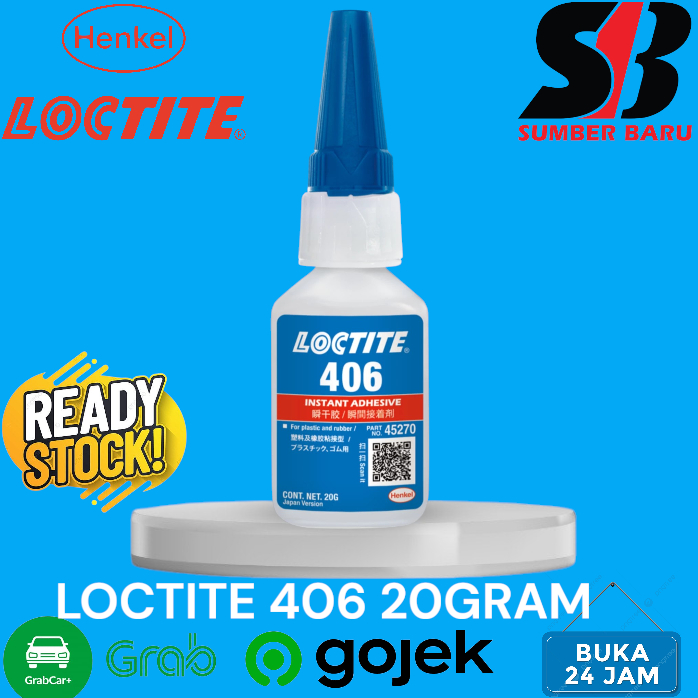 

Henkel LEM 406 Instant Adhesive Lem Instan Lem Karet Plastik 20 gr - LEM 406 20GRAM ORIGINAL