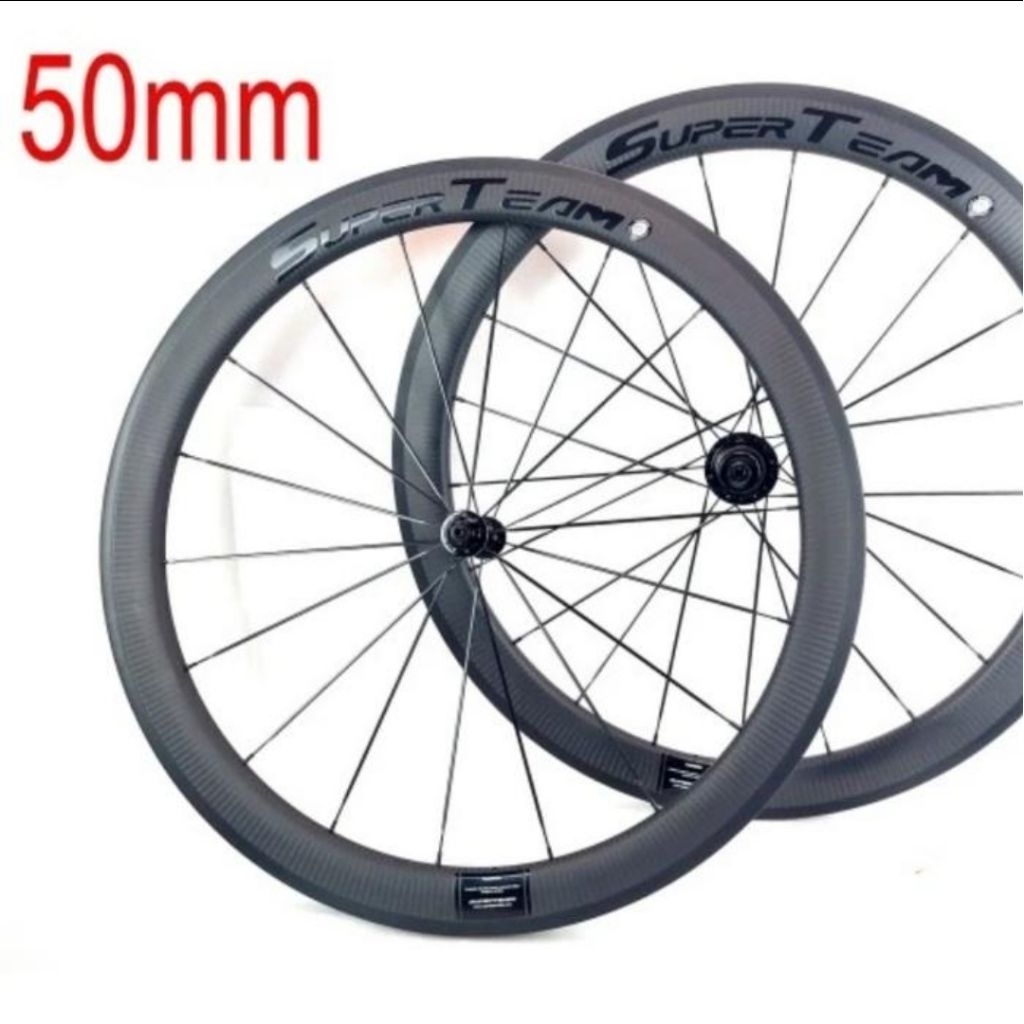 Wheelset Super Team Carbon 50mm Rim Brake Hub R13