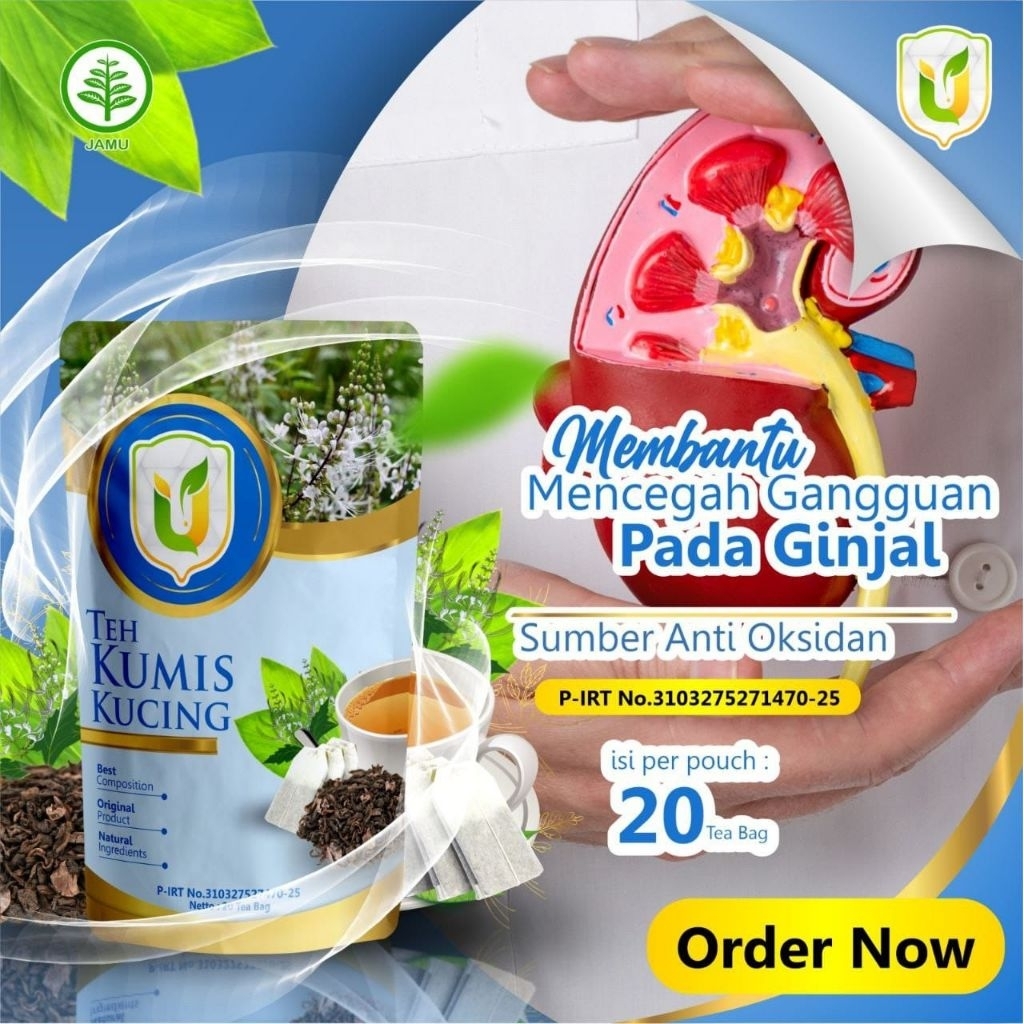 

Usybah Teh Kumis Kucing , minuman herbal yang terbuat dari tanaman Orthosiphon stamineus, telah dikenal luas dalam pengobatan tradisional karena khasiatnya yang luar biasa isi 20 kantong