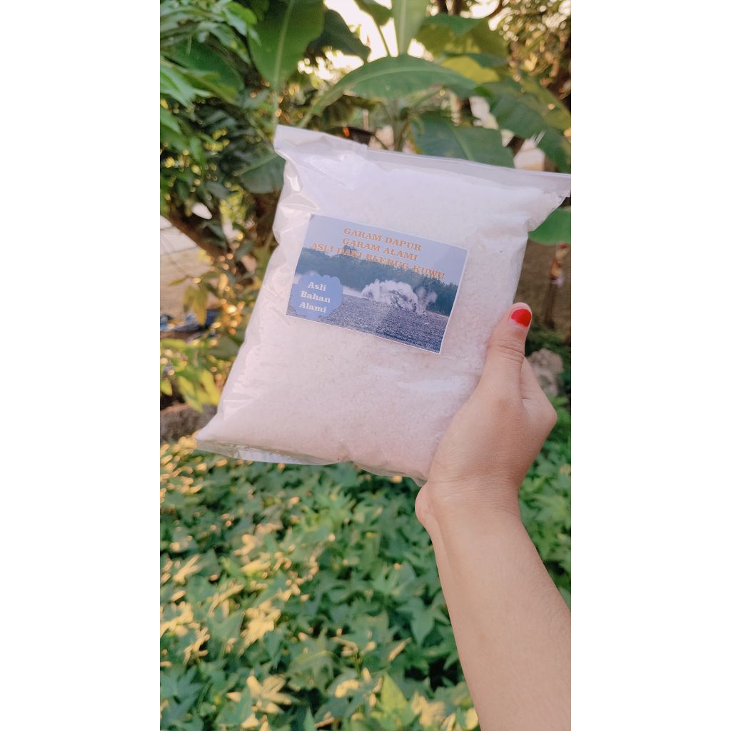 

GARAM GAREM BLEDUG KUWU /UYAH BLEDUG KUWU/GARAM VULKANIK NATURAL ALAMI 1KG