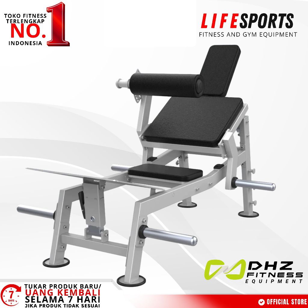 LIFESPORTS - Hip Thrust Glute Maker Machine DHZ Evost Series U3092 Import