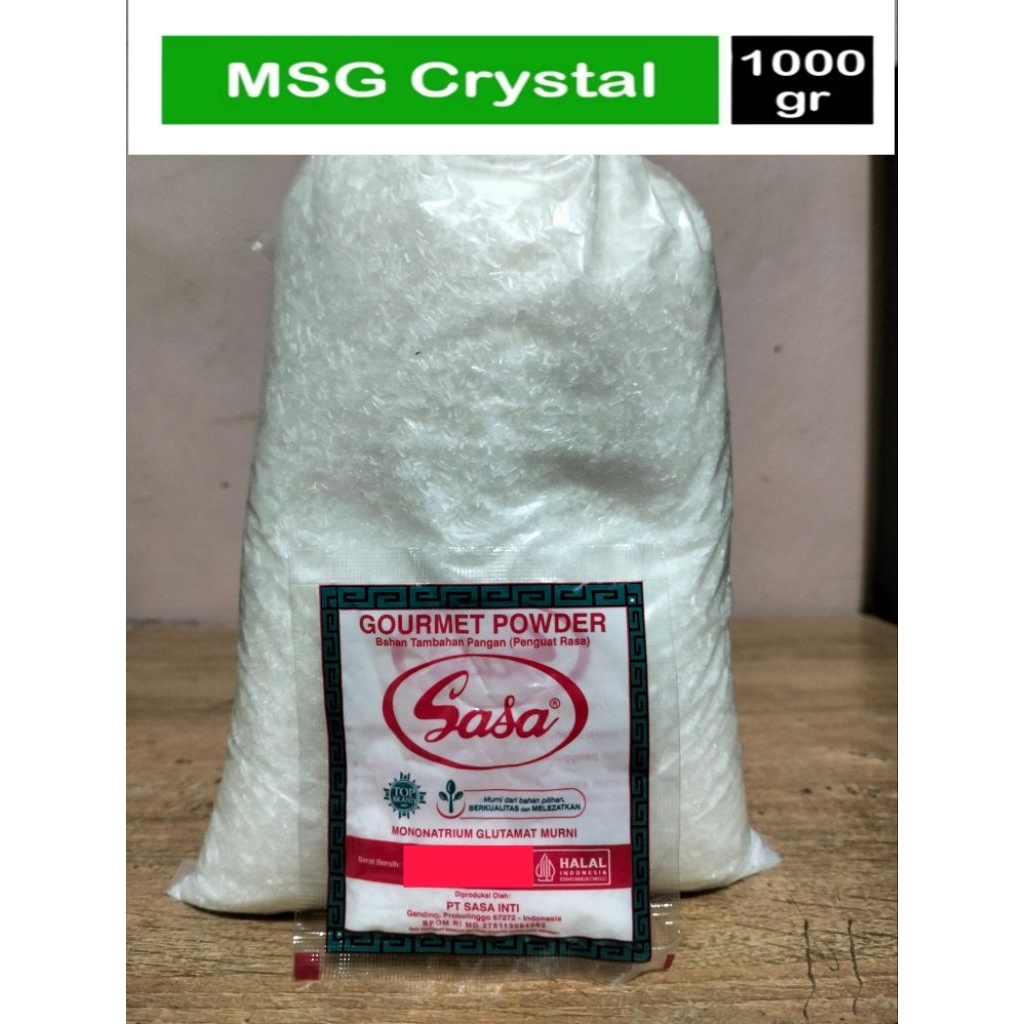 

Micin Penyedap Rasa Curah Kemasan Repack 1 kg MSG Sasa