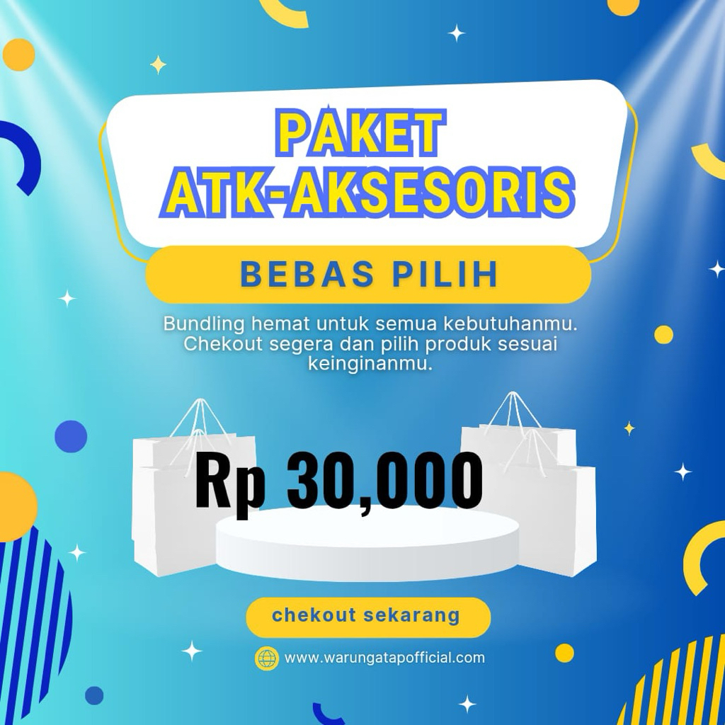 

PAKET ALAT TULIS SEKOLAH+AKSESORIS (BEBAS PILIH)