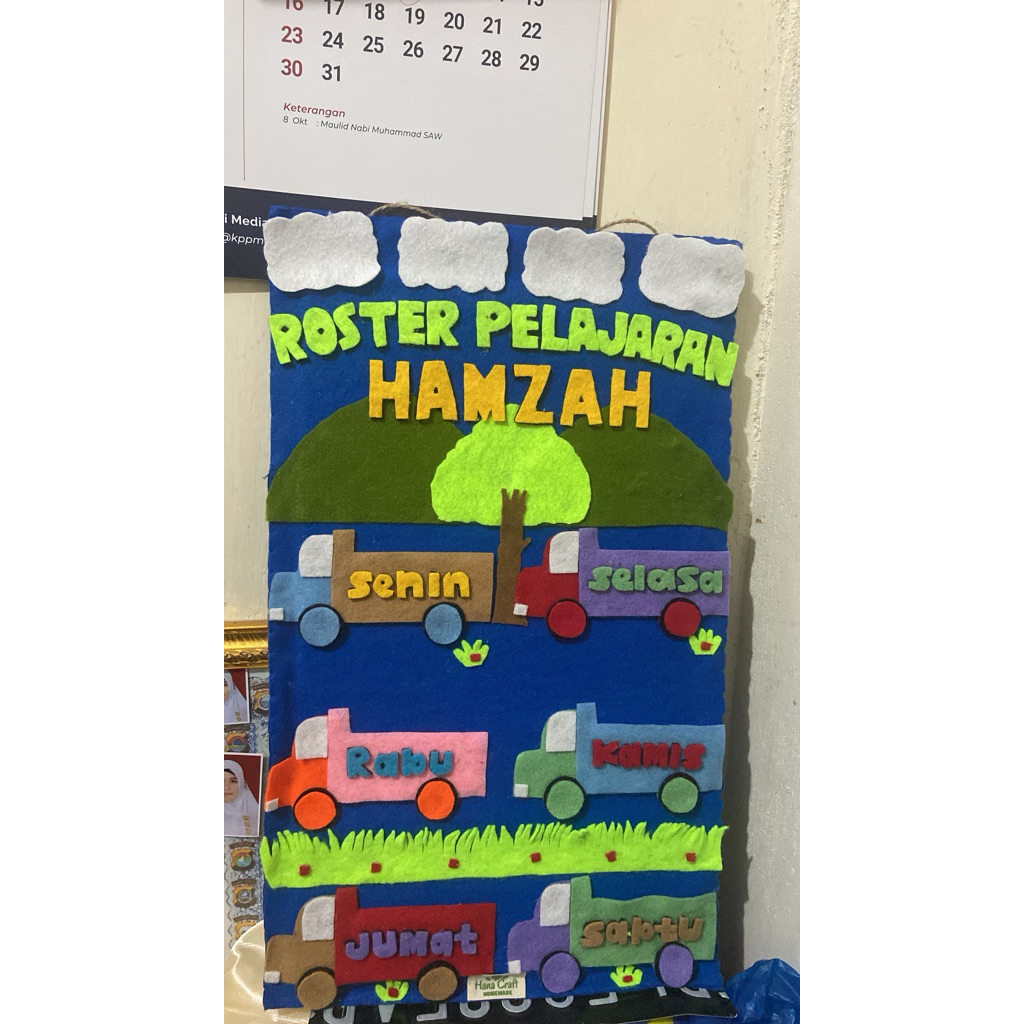 

papan Roster Pelajaran