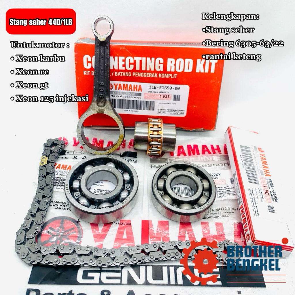 Stang seher set bering 6305-63/22 rantai keteng yamaha xeon karbu xeon rc 44D-1LB