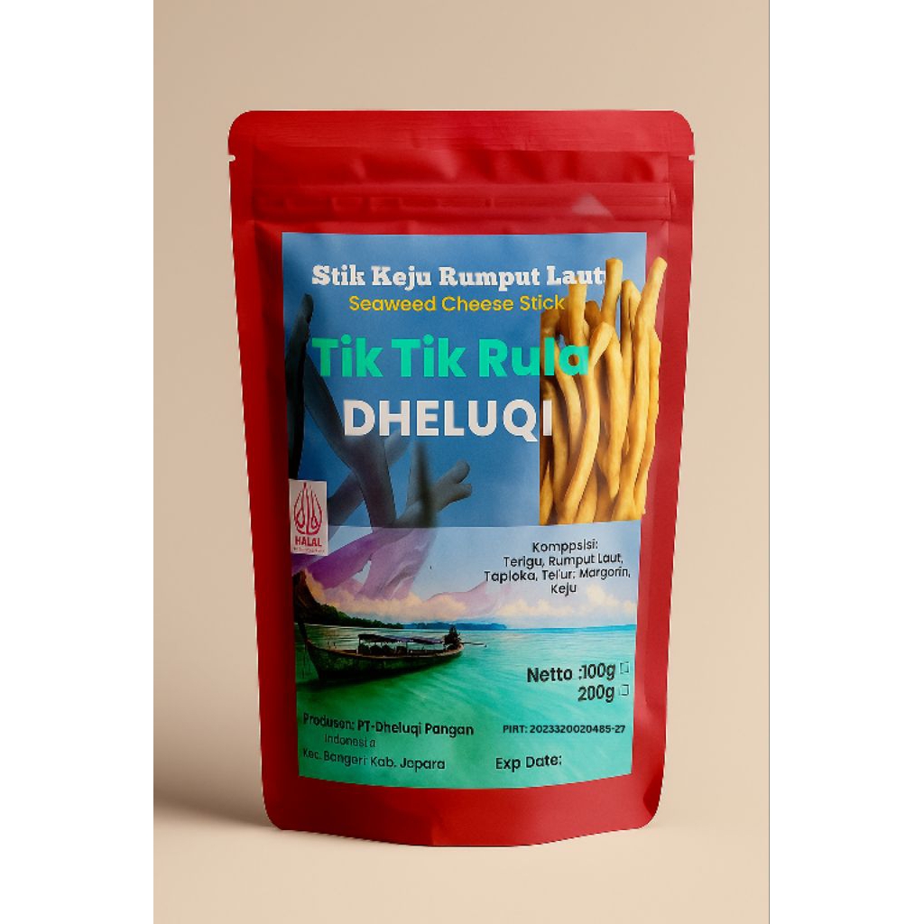 

Stik Keju Rumput Laut "Tik Tik Rula" - Stik Keju Rumput Laut Renyah & Gurih