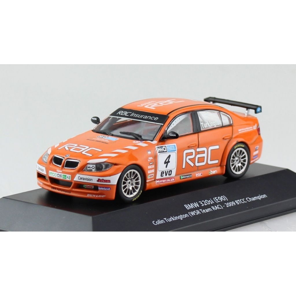 Miniatur Model Mobil Balap Diecast Atlas 1/43 British Touring Car Champions BMW 320si (E90) #4 Colin