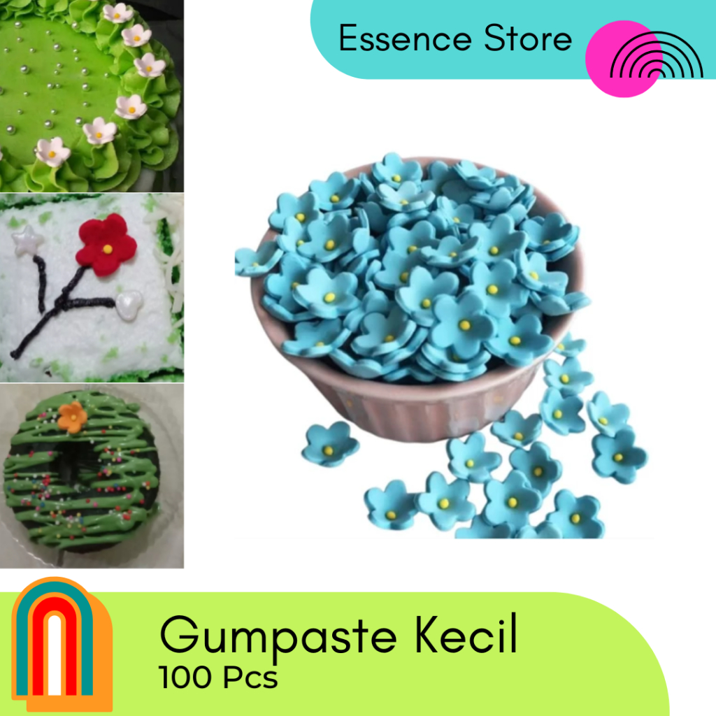 

Gumpaste Bunga Kecil Isi 100 | Hiasan Kue | Dekorasi Kue