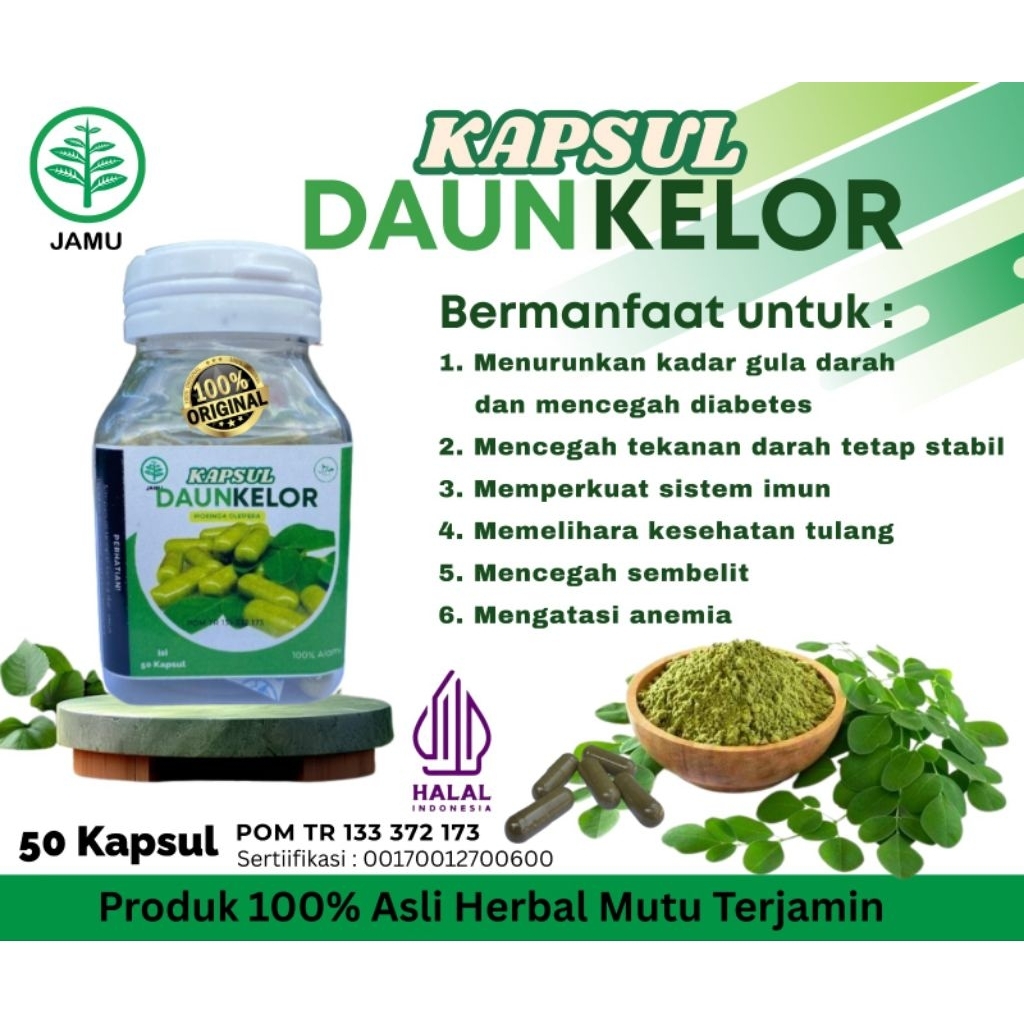

Kapsul Daun Kelor Produk 100% Asli Herbal Mutu Terjamin