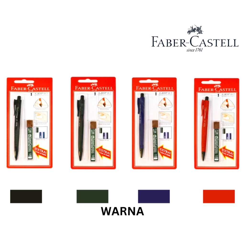 

Mechanical Pencil | Pensil | Pensil Mekanik Faber-Castell Grip 0.7mm 135101