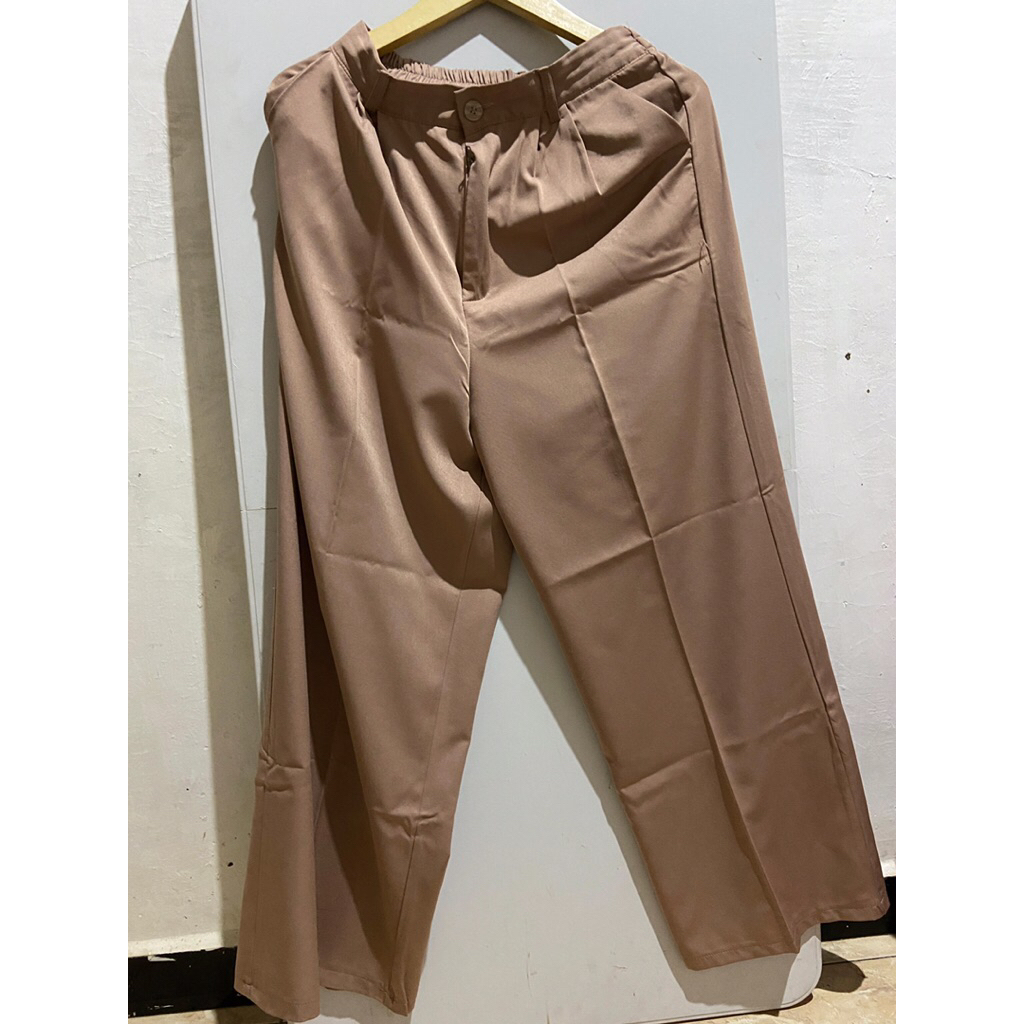 Celana Kulot Oro Pants Milo Preloved (PL) Bawahan Wanita Highwaist Basic