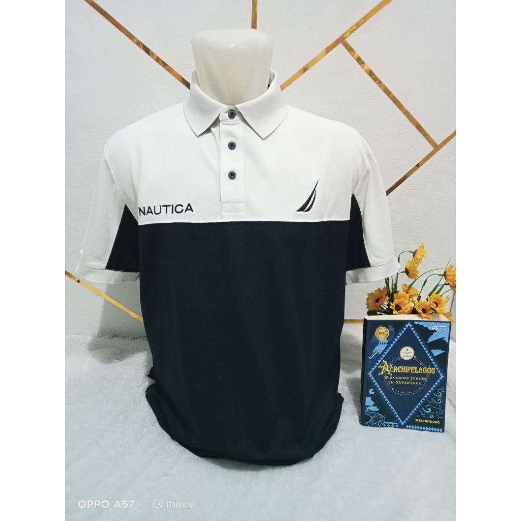 kaos kerah polo Nautica jumbo