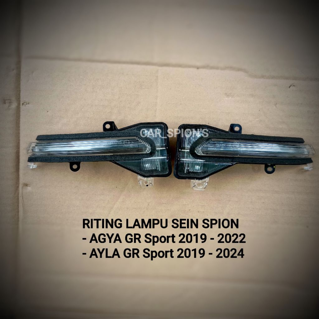 Riting Lampu Sein Spion Mobil Agya, Ayla GR SPORT Tahun 2019 2020 2021 2022 Ready Stock