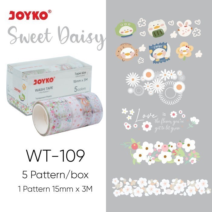 

Joyko Washi Tape Set WT-109 | Pita Perekat