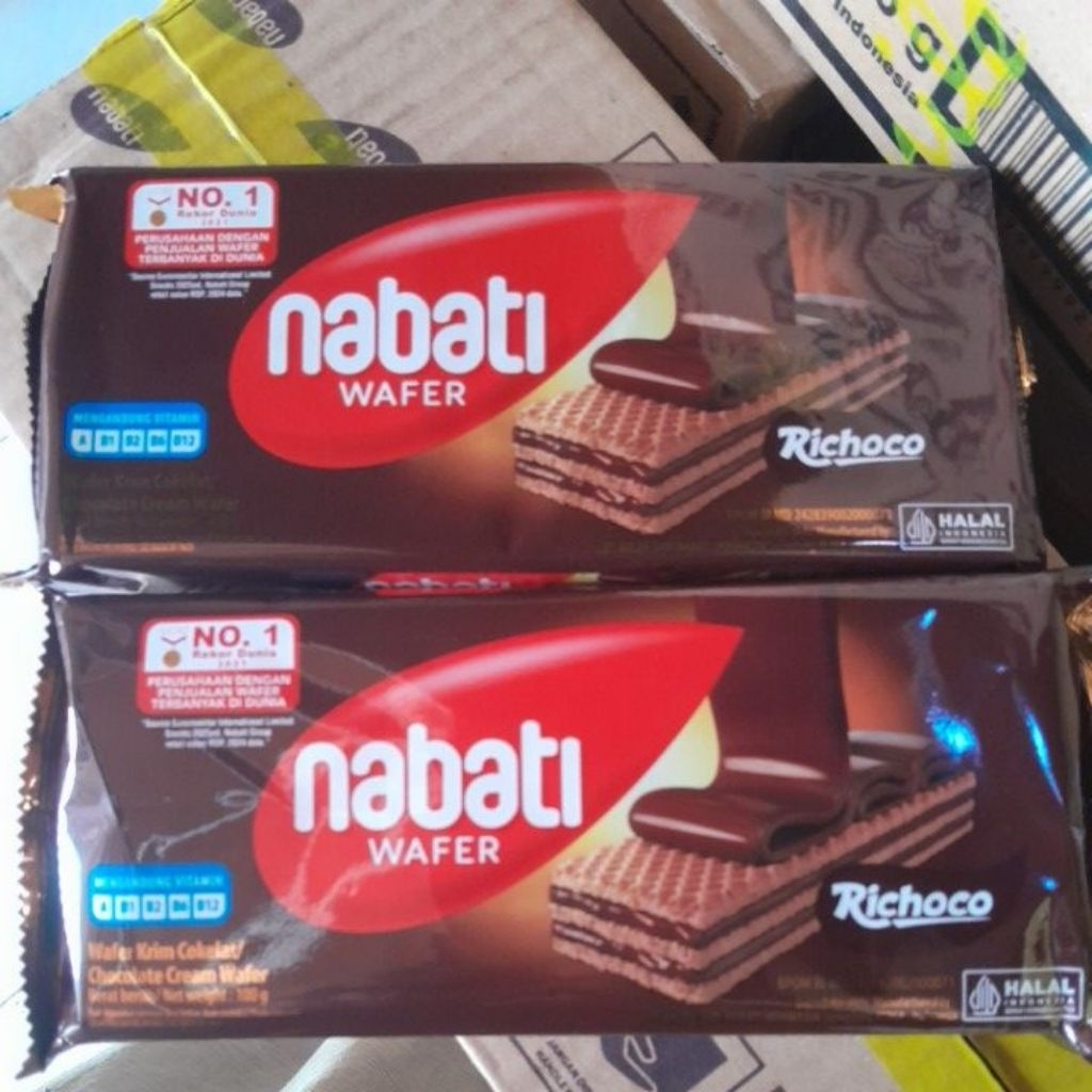 

Richoco Nabati Wafer Krim Cokelat 100 g