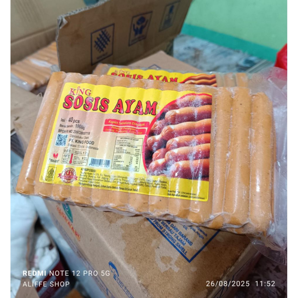 

king sosis ayam isi 40 pcs 1kg