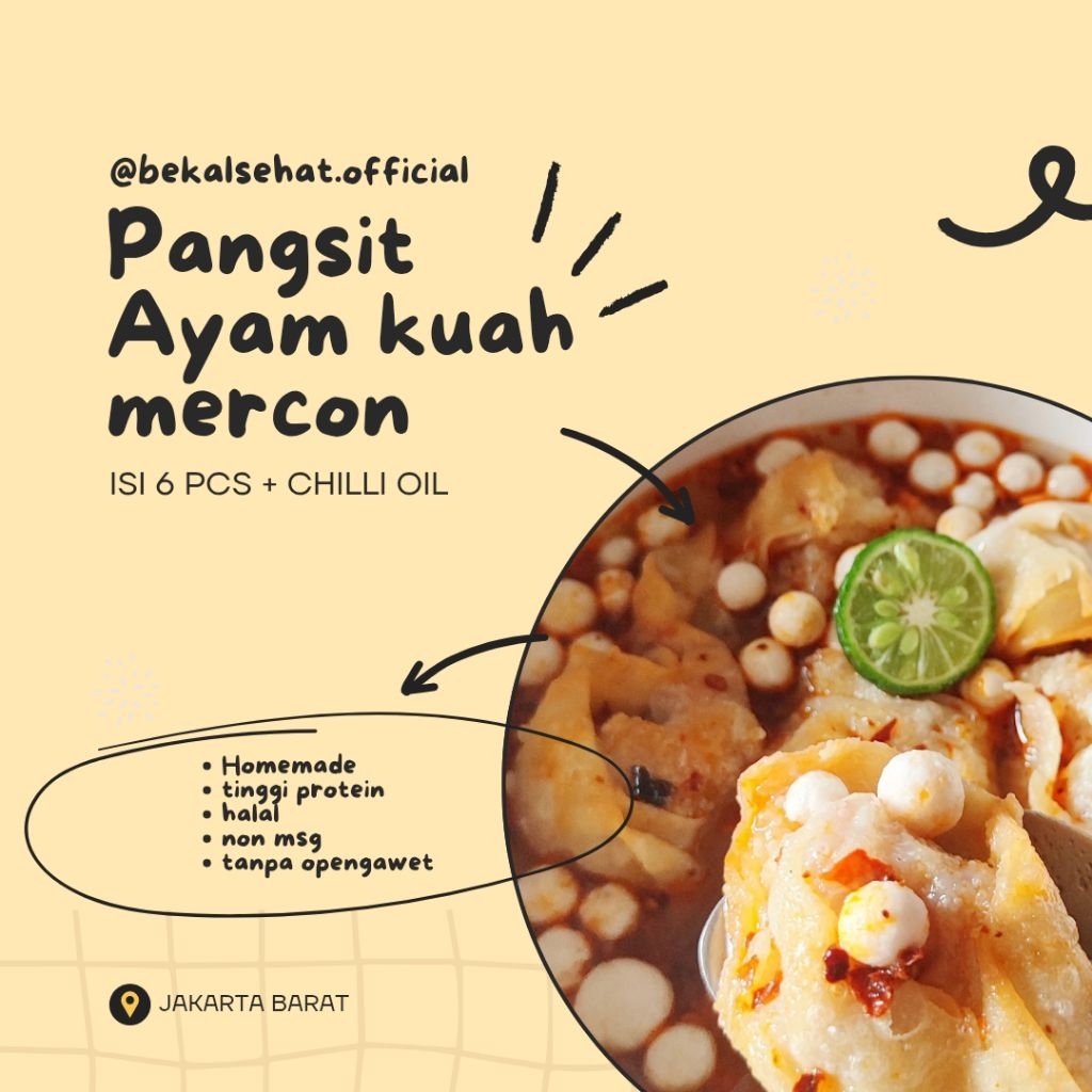 

pangsit ayam kuah mercon frozen