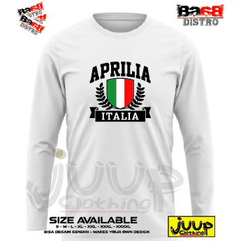 KAOS BAJU LENGAN PANJANG PRIA APRILIA VINTAGE
