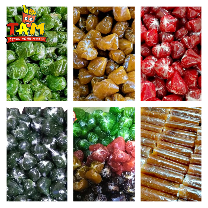 

ANEKA DODOL BUAH GARUT 1 KG dan 500g / Nanas, Stroberi, Melon, Sirsak, Anggur - Tam Snack