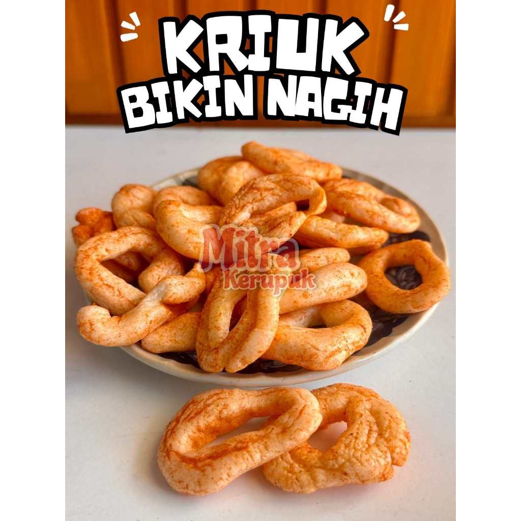 

Kerupuk Ring / Cincin Pedas Kerupuk Setan Pedes Aneka Camilan Snack Kiloan by Mitra Kerupuk